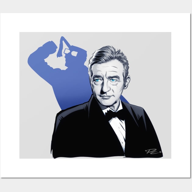 Claude Rains - An illustration by Paul Cemmick Wall Art by PLAYDIGITAL2020